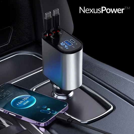 NexusPower™ - 4-in-1 Retractable Super-Fast Charger